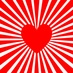 Red Heart With Vibrant Line Burst | Have A Heart | Pinterest | Clip art