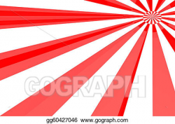 Drawing - Red & white burst. Clipart Drawing gg60427046 - GoGraph