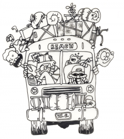 Camp Bus Clipart