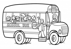 School Bus Pictures To Color #23596