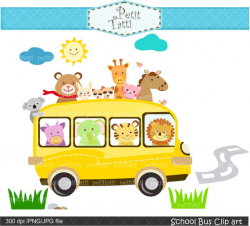 ON SALE school bus clipart back to school clipartinstant