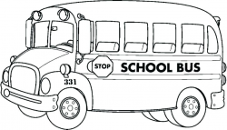 Enthusiasm Of Animated Bus Clipart Coloring Page | Coloring Brain
