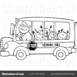 School Bus Clipart #1116147 - Illustration by Hit Toon