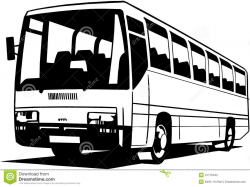city bus clipart black and white | Clipart Station