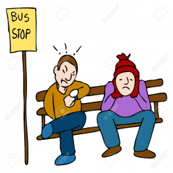 Waiting For Bus Clipart