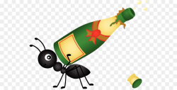 Ant Food Picnic Clip art - Carry the bottle of ants png download ...
