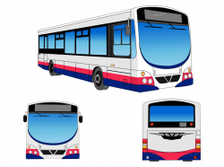 Transit bus Public transport Clip art - Cartoon creative modern city ...