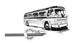 Black and white bus on road clipart collection
