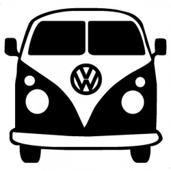 free vw bus clipart | All painting rocks shells and canvas ...
