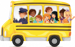 Yellow School Bus Full of Cute and Happy Kids | Clipart | The Arts ...