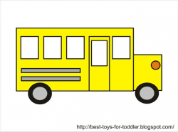 Bus clipart shape - Pencil and in color bus clipart shape