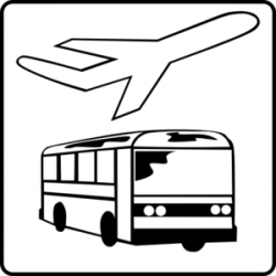 Airport Shuttle Bus Clipart