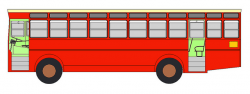 Bus clipart side view - Pencil and in color bus clipart side view