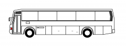 Bus black and white school bus side view clipart black and ...