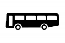 bus or coach sign as clipart