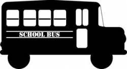 School Bus Clipart Image - Cartoon school bus in black and white ...