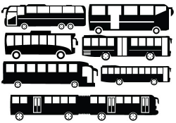 Bus Silhouette Vector | Silhouettes, Clip art and Free silhouette