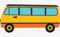 Cartoon Yellow Bus, Cartoon, Yellow, Bus PNG Image and Clipart for ...