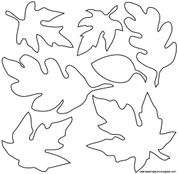 Leaves Clipart Black And White - cilpart