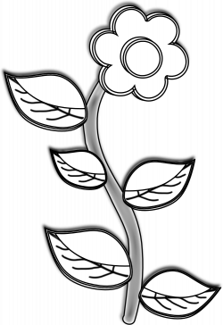 Flower Drawings In Black And | Clipart Panda - Free Clipart Images