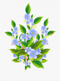 Floral Bush Decoration Transparent Clip Art Png Image ...