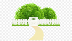 Fence Tree Clip art - Green Bush Cliparts png download - 600*513 ...