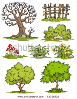 Flowering hedges clipart - Clipground