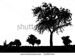 Bushes clipart black and white collection