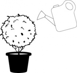 Free Black and White Plants Outline Clipart - Clip Art Pictures ...