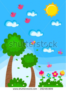 Bush clipart day sky - Pencil and in color bush clipart day sky