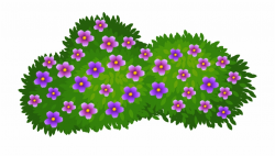 Flower Bushes Clipart - Flower Bush Clipart Free PNG Images ...