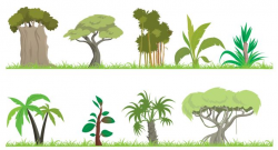 Bush Clipart Jungle Tree Free collection | Download and share Bush ...