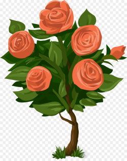 Rose Shrub Flower Clip art - Green leaf pink rose png download ...