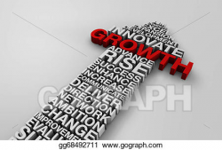 Drawing - 2014 business growth arrow with corporate words. Clipart ...