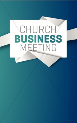 Church Business Meeting Christian Bulletin | Sermon Bulletin Covers