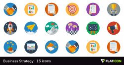 Business Strategy 15 free icons (SVG, EPS, PSD, PNG files)