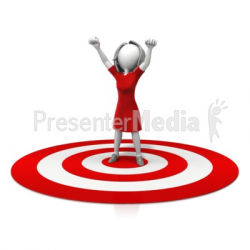 Woman Celebration On Target - Presentation Clipart - Great Clipart ...