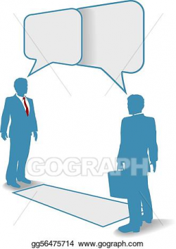 EPS Vector - Business people talk meet connect communication. Stock ...