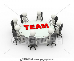 Stock Illustration - 3d people business meeting conference team ...