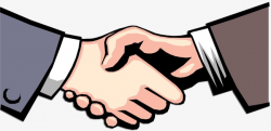 Comics Handshake, Shake Hands, Business Man, Cooperation PNG Image ...