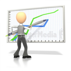 business presentation clipart business stick figure drawing graph ...