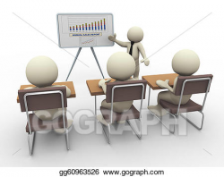 Stock Illustration - 3d business presentation. Clipart Drawing ...