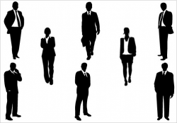 Business People Silhouette Clipart