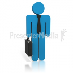 Blue Business Stick Figure Briefcase - Home and Lifestyle - Great ...