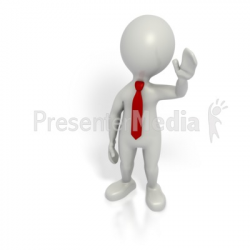 Business Grey Stick Guy Wave - Education and School - Great Clipart ...