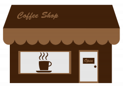 OnlineLabels Clip Art - Coffee Shop Storefront