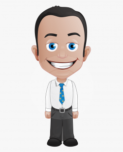 Businessman Clipart Male Character - Animated Simple Man ...