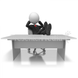 Businessman Relax Desk - Business and Finance - Great Clipart for ...
