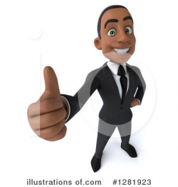 Young Black Businessman Clipart #1281923 - Illustration by Julos