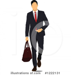 Businessman Clipart #1222131 - Illustration by leonid